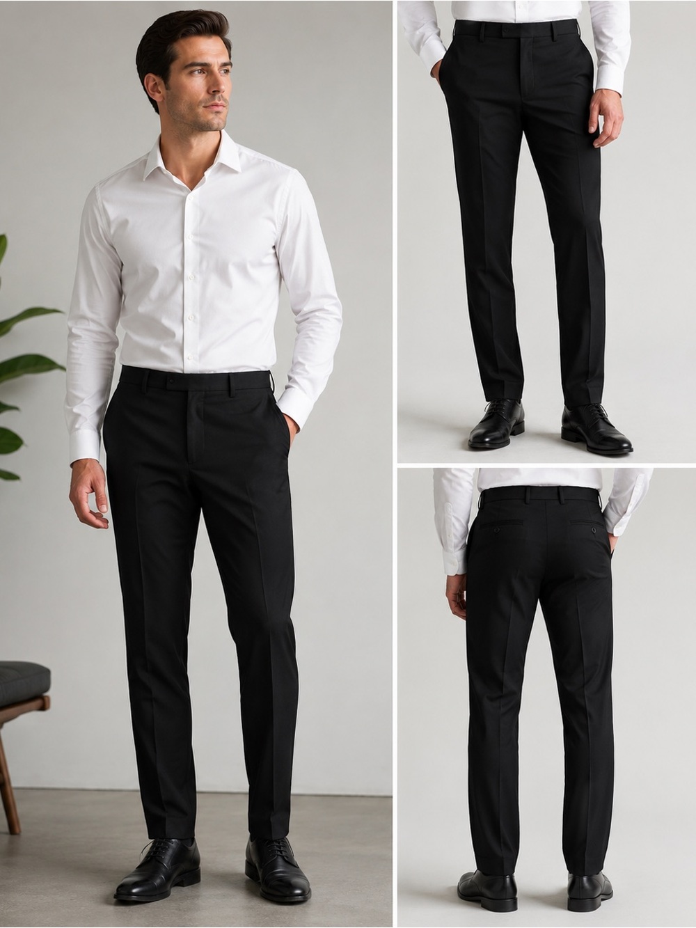 Calvin Klein Slim Fit Black Dress Pants